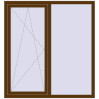 Ціноутворення Вікна 1400x1500 мм REHAU Euro 60 WALNUT з двох сторін