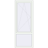 Ціноутворення Вікна 770x2010 мм REHAU Brillant-Design Білий (RAL 9016) з двох сторін