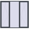Ціноутворення Вікна 2200x2100 мм REHAU SYNEGO MD ANTHRACITE_GREY_STRUKTURAL з двох сторін