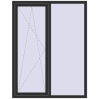Ціноутворення Вікна 1350x1750 мм REHAU SYNEGO MD ANTHRACITE_GREY_GLATT ззовні
