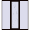Ціноутворення Вікна 2000x2200 мм REHAU SYNEGO MD BLACK_BROWN з двох сторін