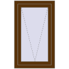 Ціноутворення Вікна 600x1000 мм REHAU Euro 60 WALNUT з двох сторін