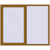 Ціноутворення Вікна 1925x1600 мм REHAU Euro 70 LIGHT_OAK з двох сторін
