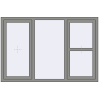 Ціноутворення Вікна 1800x1200 мм Altest Pony 375 RAL 9007 Grey aluminium з двох сторін