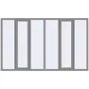 Ціноутворення Вікна 3000x1800 мм Altest Pony 375 RAL 9007 Grey aluminium з двох сторін