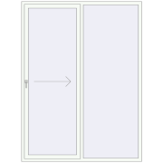 REHAU GENEO HST 1800x2400 мм Білий (RAL 9016) з двох сторін