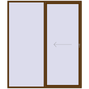 Розсувні терасні двері 2300x2700 мм REHAU GENEO HST
