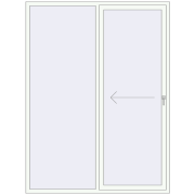 REHAU SYNEGO SLIDE 1800x2400 мм Білий (RAL 9016) з двох сторін