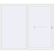 Розсувні терасні двері 2300x2000 мм REHAU SYNEGO SLIDE DARK_OAK ззовні