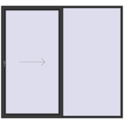REHAU GENEO HST 2600x2400 мм ANTHRACITE_GREY_GLATT з двох сторін REHAU GENEO HST 2600x2400 мм ANTHRACITE_GREY_GLATT з двох сторін