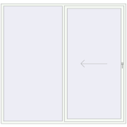 REHAU GENEO HST 2600x2500 мм Білий (RAL 9016) з двох сторін