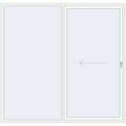 REHAU SYNEGO SLIDE 2500x2400 мм Білий (RAL 9016) з двох сторін