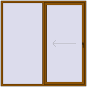 REHAU Brillant 70 (Похило-зсувні) 2030x2030 мм GOLDEN OAK з двох сторін REHAU Brillant 70 (Похило-зсувні) 2030x2030 мм GOLDEN OAK з двох сторін