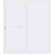 REHAU GENEO HST 2200x2500 мм Білий (RAL 9016) з двох сторін