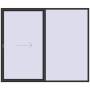 REHAU SYNEGO SLIDE 2790x2340 мм ANTHRACITE_GREY_GLATT з двох сторін