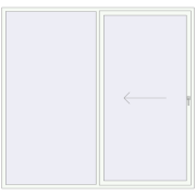 REHAU SYNEGO SLIDE 2500x2350 мм Білий (RAL 9016) з двох сторін