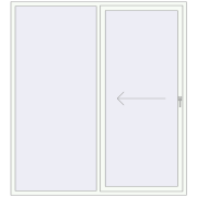 REHAU SYNEGO (Похило-зсувні) 2000x2200 мм Білий (RAL 9016) з двох сторін REHAU SYNEGO (Похило-зсувні) 2000x2200 мм Білий (RAL 9016) з двох сторін