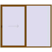 REHAU SYNEGO SLIDE 2790x2340 мм GOLDEN OAK з двох сторін