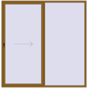 REHAU GENEO HST 2500x2550 мм LIGHT_OAK з двох сторін