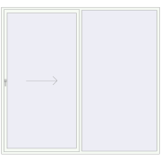 REHAU GENEO HST 2800x2600 мм ANTHRACITE_GREY_GLATT ззовні