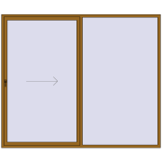 REHAU SYNEGO SLIDE 2790x2340 мм LIGHT_OAK з двох сторін