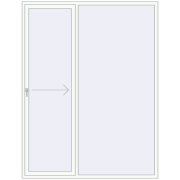 REHAU GENEO HST 2000x2600 мм Білий (RAL 9016) з двох сторін