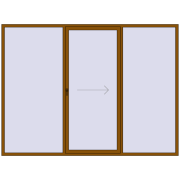 REHAU Euro 60 (Похило-зсувні) 3100x2300 мм GOLDEN OAK з двох сторін REHAU Euro 60 (Похило-зсувні) 3100x2300 мм GOLDEN OAK з двох сторін