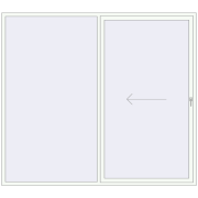 REHAU SYNEGO SLIDE 2680x2400 мм Білий (RAL 9016) з двох сторін
