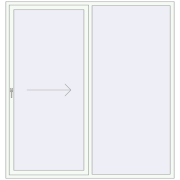 REHAU GENEO HST 2100x2200 мм Білий (RAL 9016) з двох сторін