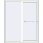 REHAU SYNEGO SLIDE 1740x2100 мм Білий (RAL 9016) з двох сторін REHAU SYNEGO SLIDE 1740x2100 мм Білий (RAL 9016) з двох сторін