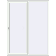REHAU SYNEGO SLIDE 1800x2300 мм Білий (RAL 9016) з двох сторін
