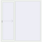 REHAU SYNEGO SLIDE 2300x2350 мм Білий (RAL 9016) з двох сторін