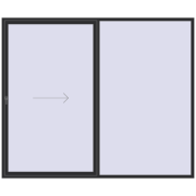 REHAU GENEO HST 3000x2500 мм ANTHRACITE_GREY_GLATT з двох сторін