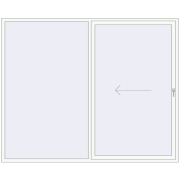 REHAU SYNEGO SLIDE 2740x2200 мм Білий (RAL 9016) з двох сторін