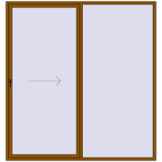 REHAU GENEO HST 2500x2650 мм GOLDEN OAK з двох сторін