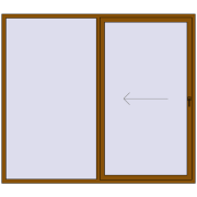 REHAU GENEO HST 2400x2100 мм GOLDEN OAK з двох сторін