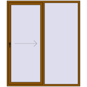 REHAU GENEO HST 1800x2100 мм GOLDEN OAK з двох сторін REHAU GENEO HST 1800x2100 мм GOLDEN OAK з двох сторін