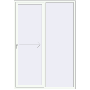 REHAU SYNEGO SLIDE 1600x2300 мм Білий (RAL 9016) з двох сторін