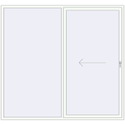 REHAU SYNEGO SLIDE 2500x2330 мм Білий (RAL 9016) з двох сторін