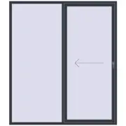 REHAU SYNEGO SLIDE 2050x2350 мм ANTHRACITE_GREY_STRUKTURAL з двох сторін REHAU SYNEGO SLIDE 2050x2350 мм ANTHRACITE_GREY_STRUKTURAL з двох сторін