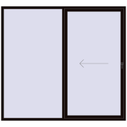 REHAU Brillant 70 (Похило-зсувні) 2400x2200 мм BLACK_BROWN з двох сторін REHAU Brillant 70 (Похило-зсувні) 2400x2200 мм BLACK_BROWN з двох сторін