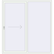 REHAU GENEO HST 2000x2140 мм Білий (RAL 9016) з двох сторін