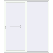 REHAU GENEO HST 2090x2430 мм Білий (RAL 9016) з двох сторін