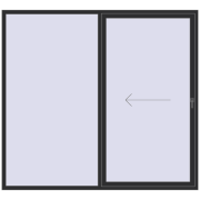 REHAU SYNEGO SLIDE 2400x2200 мм ANTHRACITE_GREY_GLATT з двох сторін REHAU SYNEGO SLIDE 2400x2200 мм ANTHRACITE_GREY_GLATT з двох сторін