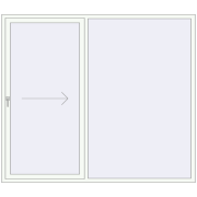 REHAU Euro 60 (Похило-зсувні) 2300x2000 мм Білий (RAL 9016) з двох сторін REHAU Euro 60 (Похило-зсувні) 2300x2000 мм Білий (RAL 9016) з двох сторін