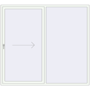REHAU GENEO HST 2200x2000 мм Білий (RAL 9016) з двох сторін REHAU GENEO HST 2200x2000 мм Білий (RAL 9016) з двох сторін