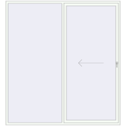 REHAU GENEO HST 2500x2700 мм Білий (RAL 9016) з двох сторін