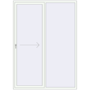 REHAU GENEO HST 1800x2500 мм Білий (RAL 9016) з двох сторін