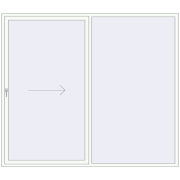 REHAU GENEO HST 2700x2300 мм Білий (RAL 9016) з двох сторін REHAU GENEO HST 2700x2300 мм Білий (RAL 9016) з двох сторін