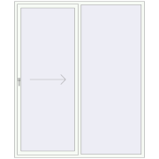 REHAU SYNEGO SLIDE 2000x2400 мм GOLDEN OAK ззовні